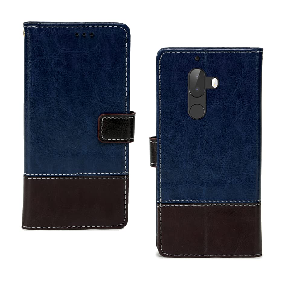 Pinaaki Enterprises 10. Or G Flip Case | Premium Leather Finish Flip Cover | with Card Pockets | Wallet Stand |Complete Protection Flip Cover for 10. Or G - Blue and Coffee (B0BNC2TKG1) Amazon Price History, Amazon Price Tracker