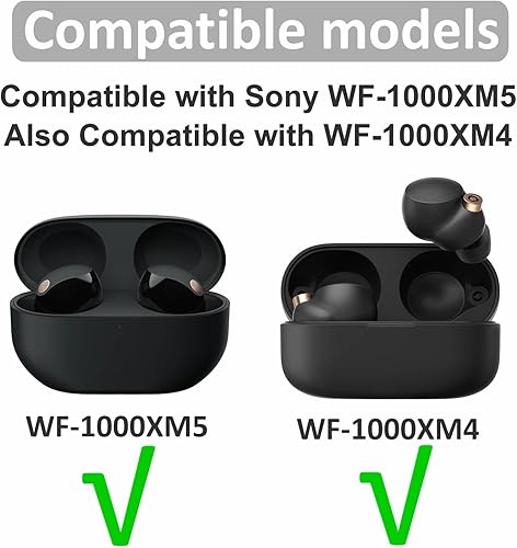 Miniatura 2 de IiEXCEL 6 pares de puntas de espuma viscoelástica WF-1000XM5, repuesto SML Cancelar ruido, ajuste cómodo sin silicona para el dolor, almohadillas