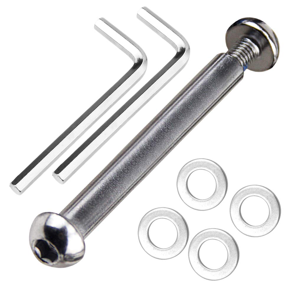 OTFAITP M8 8mm x 28mm-86mm Scooter Front Rear Axle Bolt 8.8 Grade Carbon Steel for Stunt Scooter Dash Teen/Adult Kick Scooter-800+lb Capacity