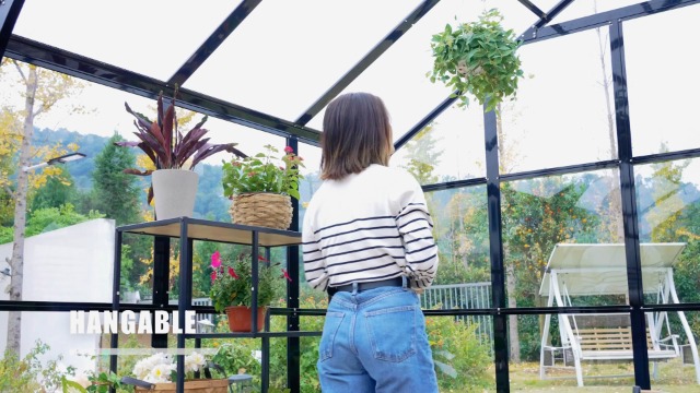 Watch Jocisland 14x9.5x9 FT Hybrid Polycarbonate Greenhouse on