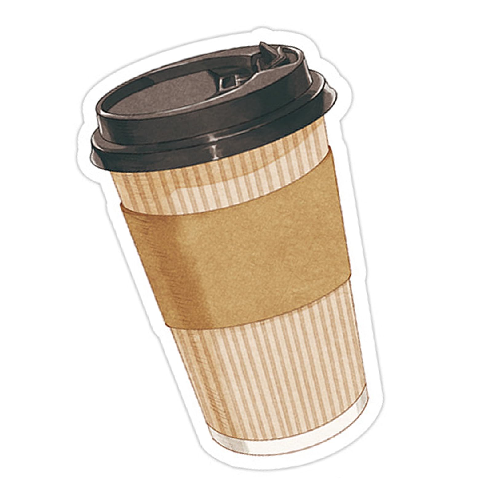 Coffee and Bread Themed Note Paper 30Sheets Pad Adheive Notes Pocket Note Paper Notepads Small Writing Pad for