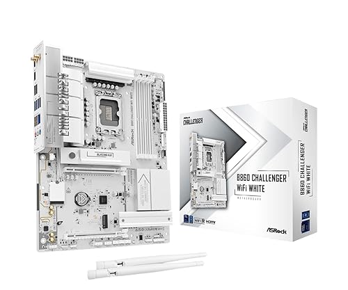 ASRock �ޥ����ܡ��� B860 Challenger WiFi White Intel CPU Core Ultra (LGA1851) �б� B860 ���åץ��å� DDR5 ATX �ޥ����ܡ��� �ڹ�����������Ź�ʡ�