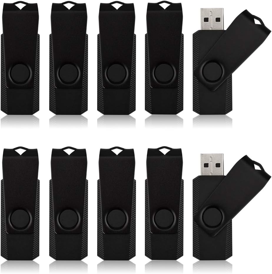 KEXIN 10pcs 1GB USB Flash Drives 1 GB Flash Drives Bulk Pack Memory