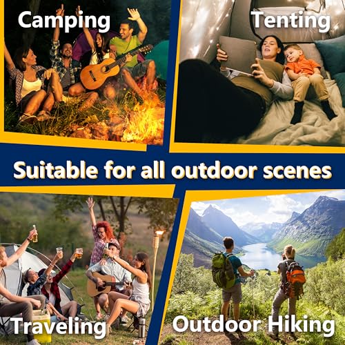 Hioutdoor Isomatte 10CM Camping Ultraleicht Aufblasbare Mit Fußpresse Pumpe Für Outdoor Wandern Strand Backpacking Zelt Matratze Schlafmatte Campingmatte (Grün) 6