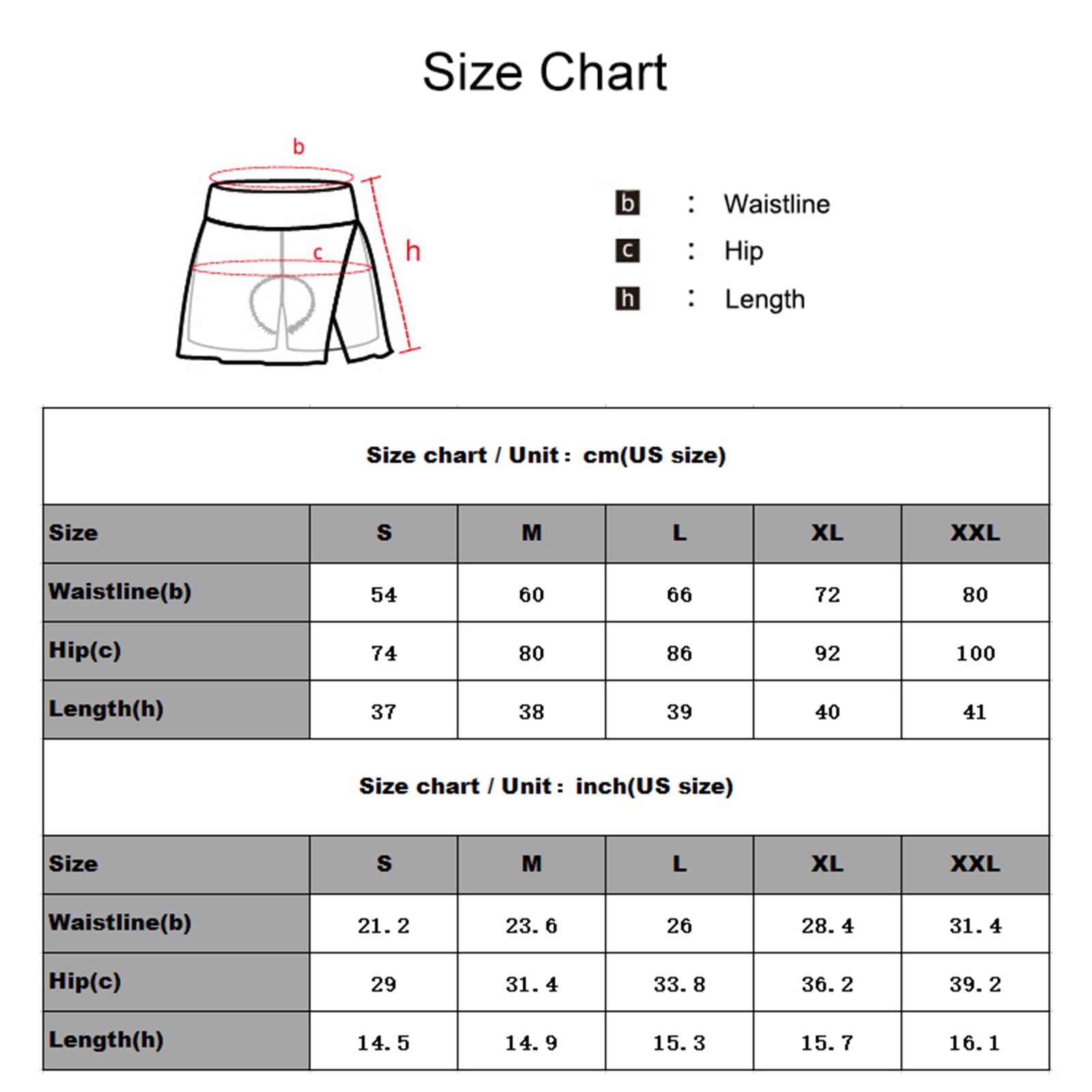 Radhose Damen Gepolstert Fahrradrock 2-in-1 Gel 5D Fahrrad Hosenrock, Radrock Frauen Radlerhose mit Innenhose für Radfahren Tennis Laufen