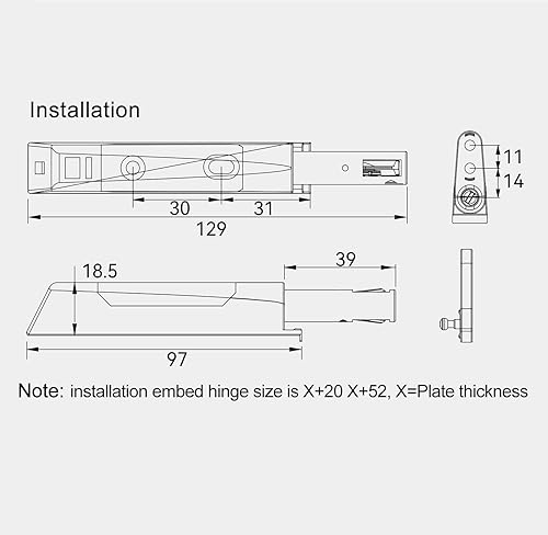 Miniatura 7 de Pestillos de puerta de gabinete a presión para abrir, pestillo de empuje no magnético, resistente para puerta de armario, puerta de armario (4, gris
