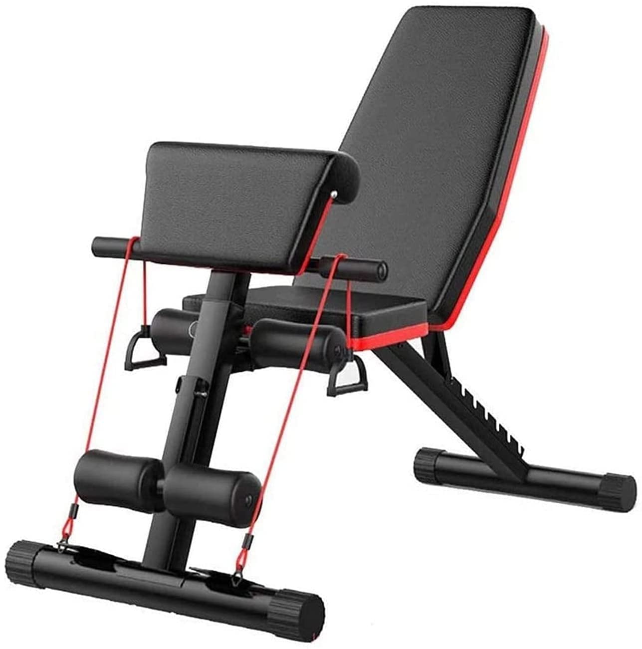 Banco di Allenamento, banco di addestramento Pieghevole da banco di Pesi Regolabile for Palestra Domestica - Formazione Completa del Corpo