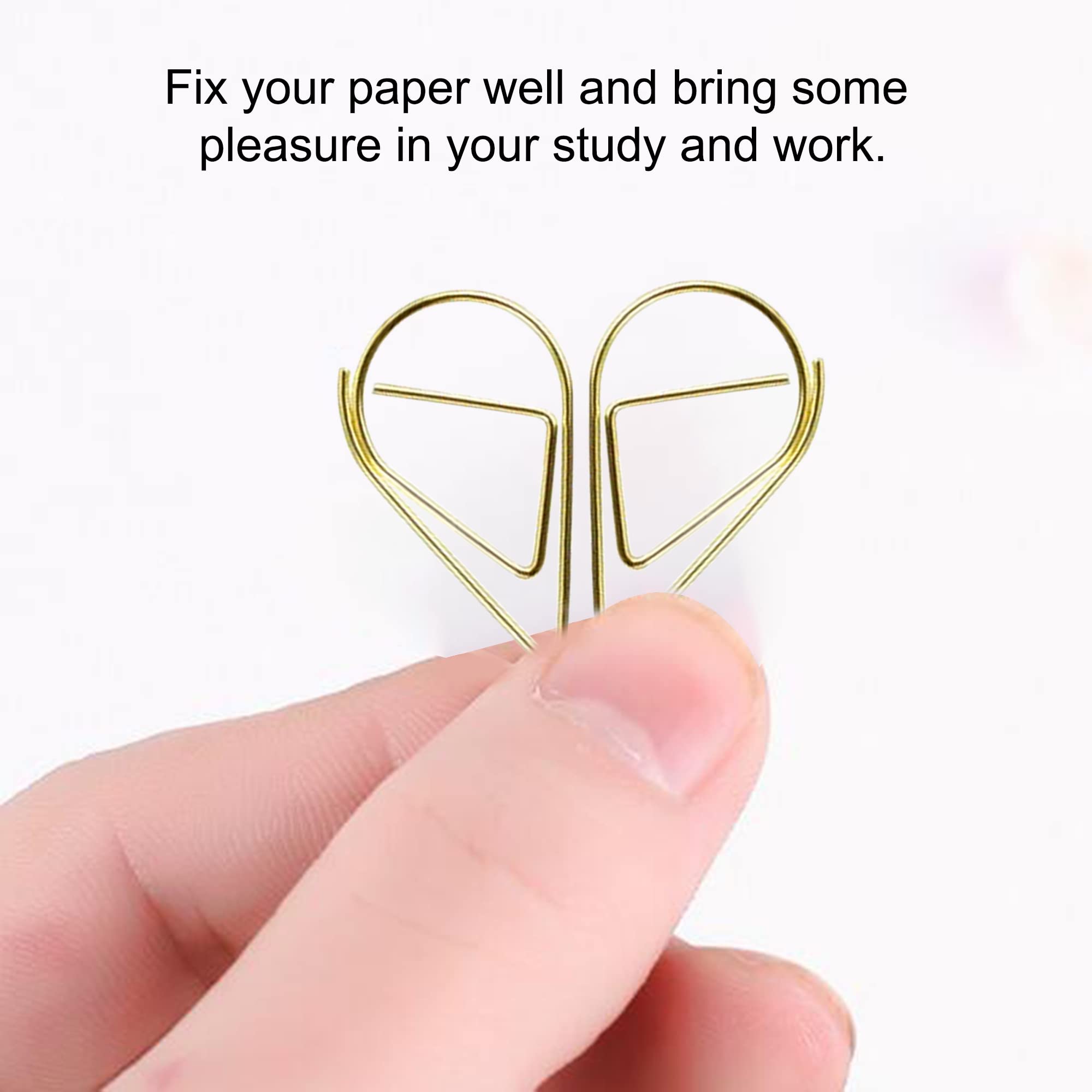 Gold Water Drop Paper Clips, Golden Droplet Metal Clips - 150 Pieces (15 x 25mm) for Office & School Document Organizing - Image 3