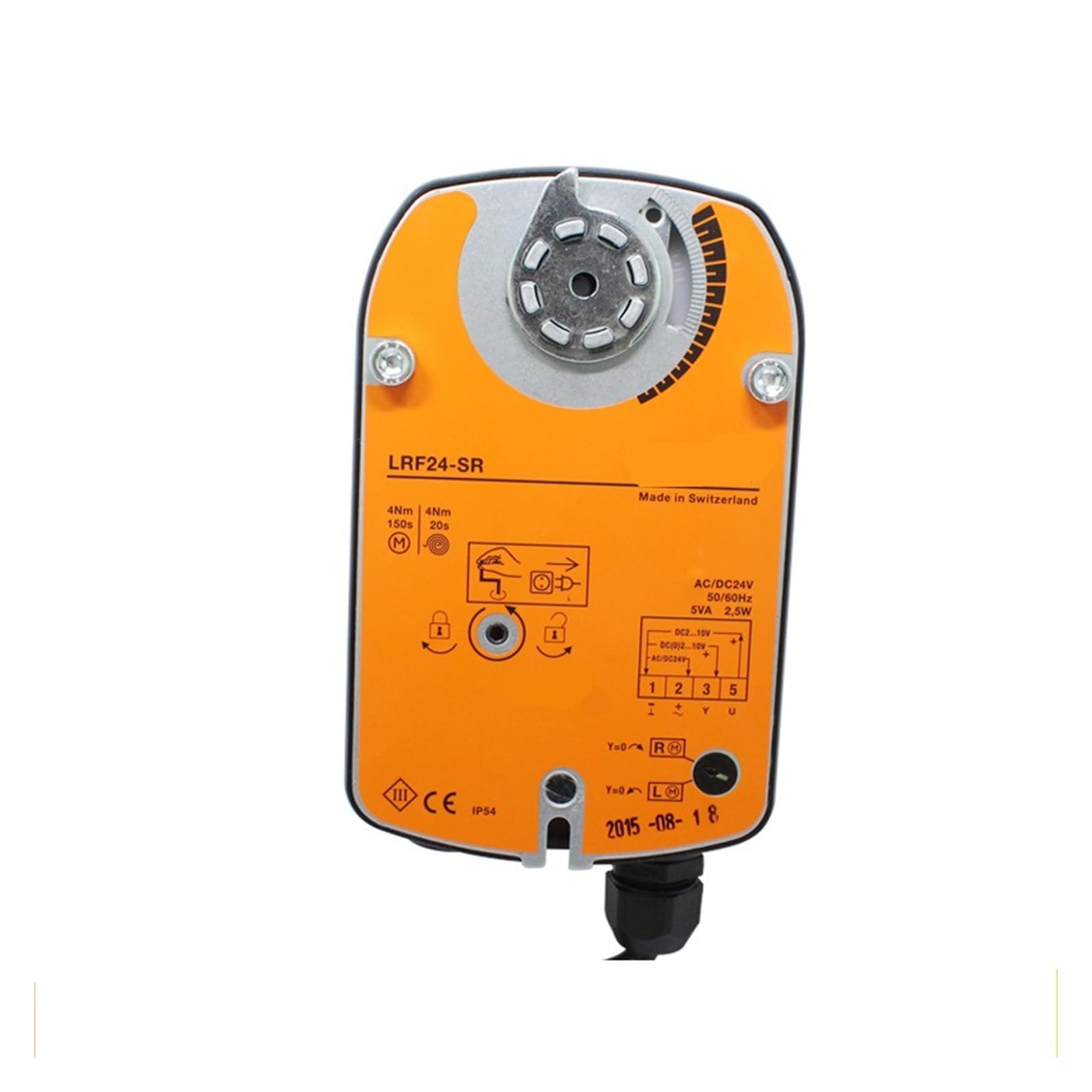 BRODEFUP LRF24-SR Modulating rotary actuator with fail-safe for ball valves