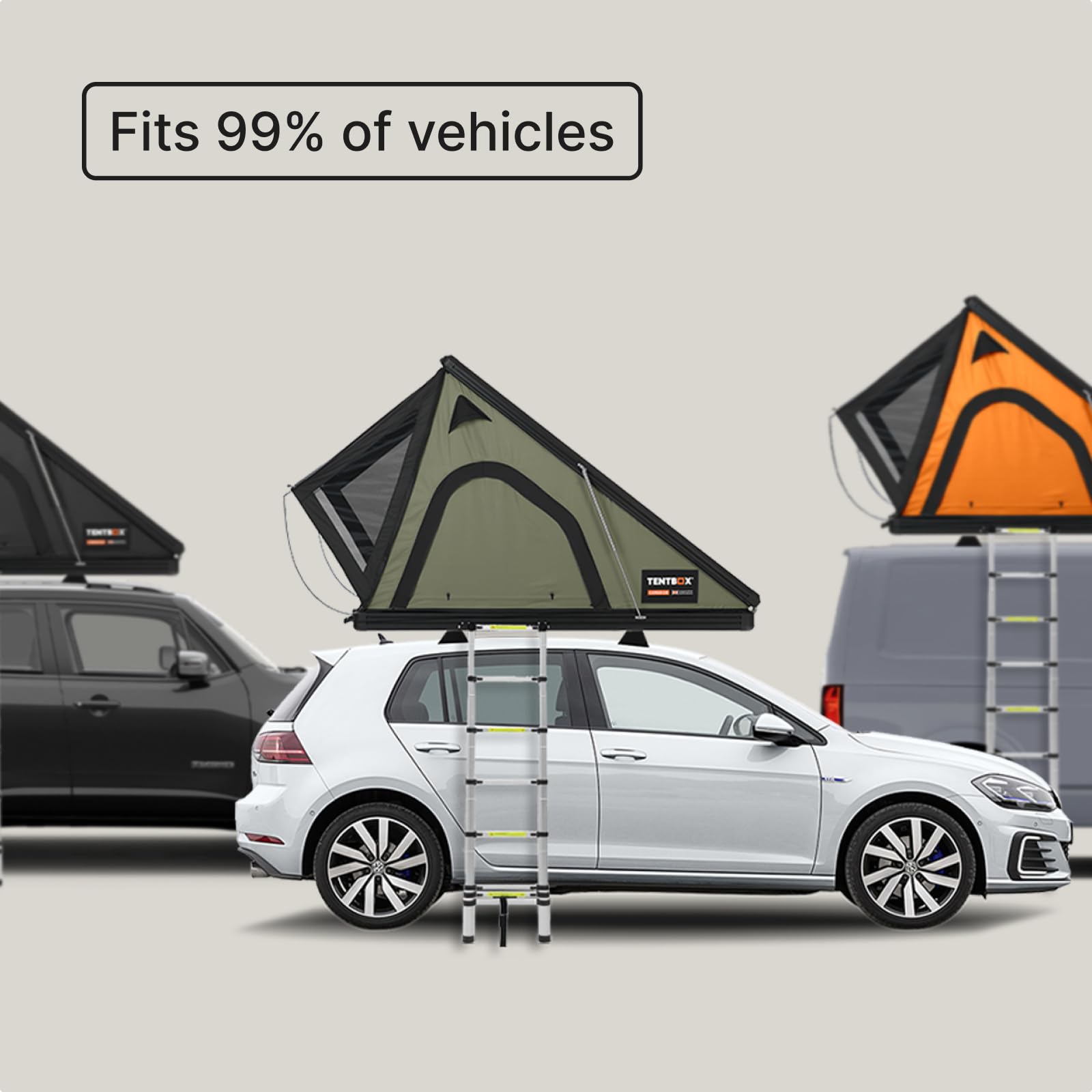 TentBox Autodachzelt Cargo - Aluminium Dachzelt Für 2 Personen, Aufbau In 30 Sekunden