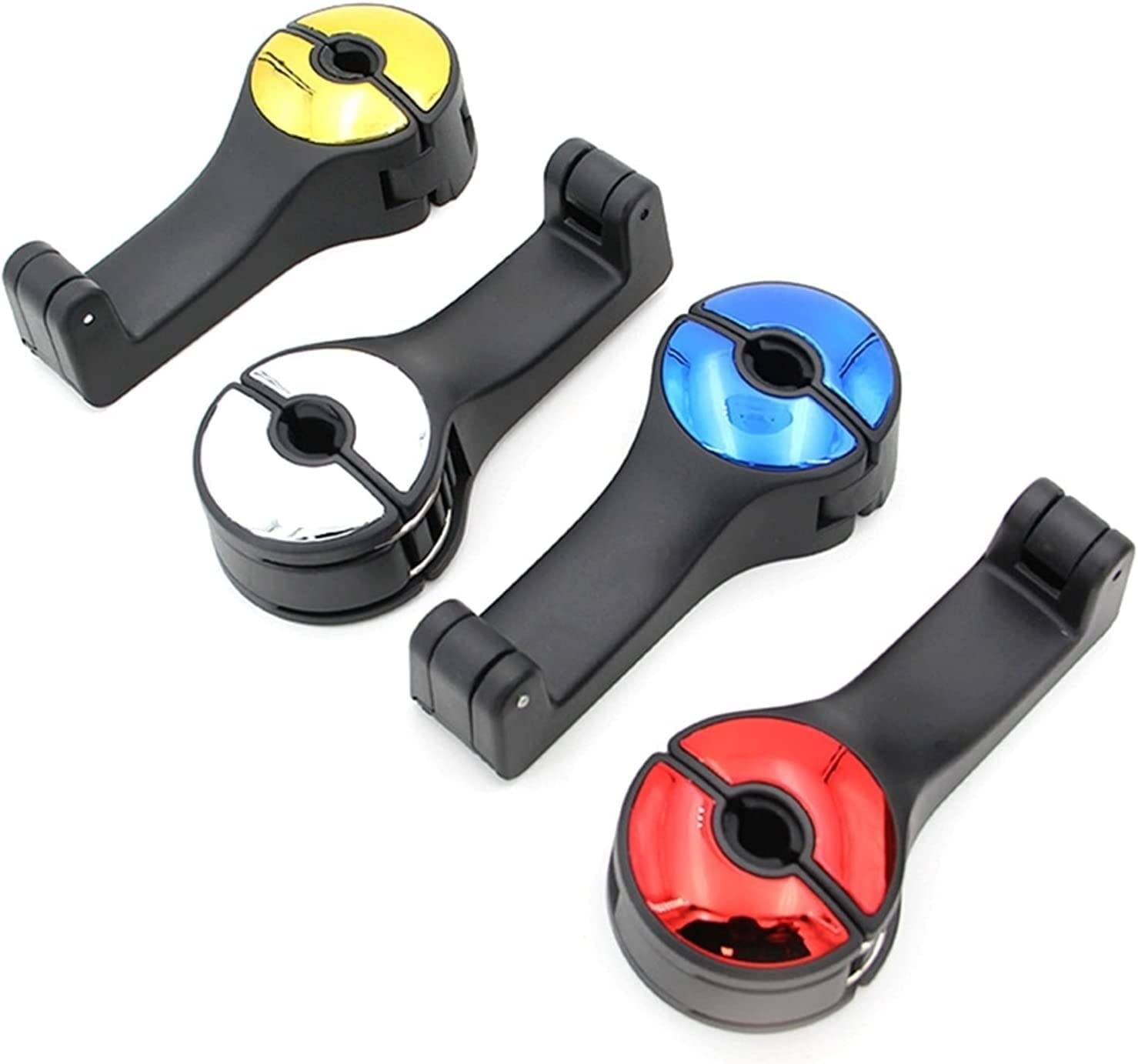 Soporte Móvil Gancho para Asiento Trasero de Coche Almacenamiento Colgante multifunción Soporte para teléfono móvil Perezoso para para Coche(Rot)