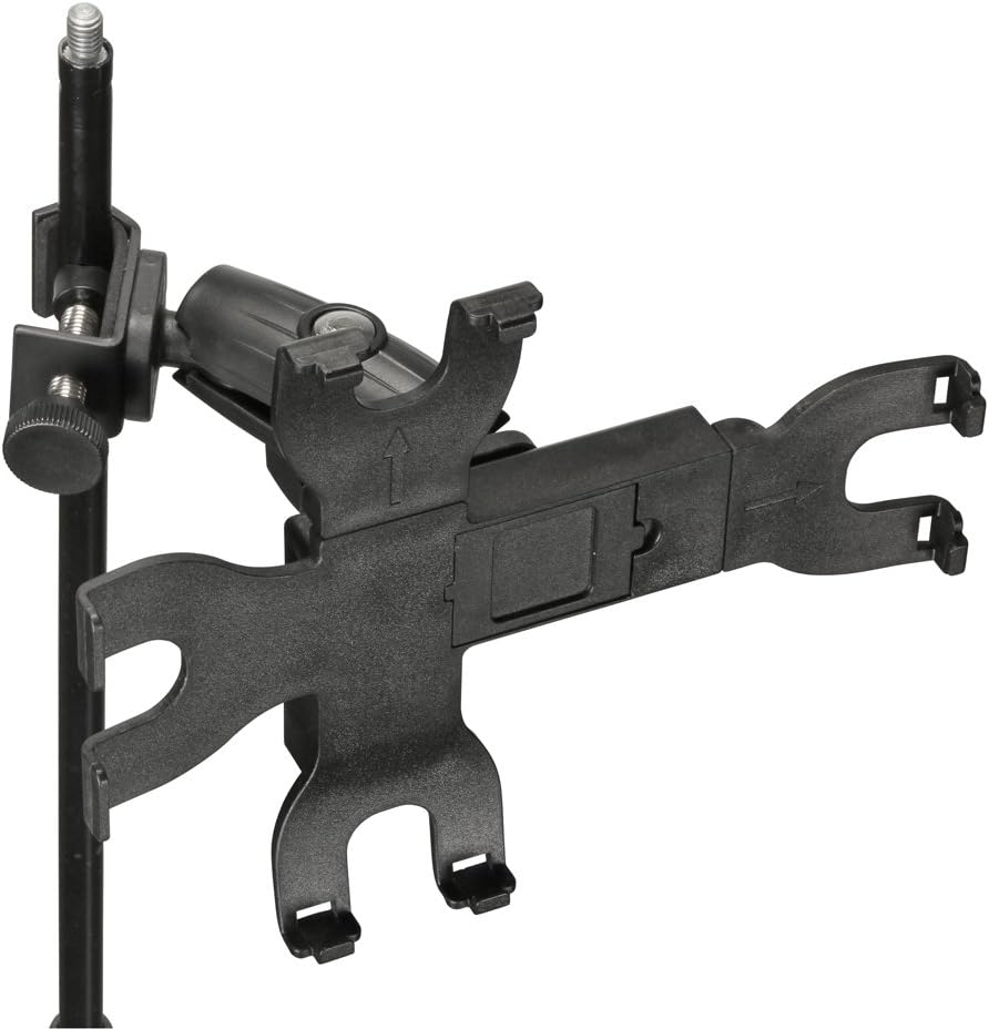 Adam Hall Stands SMS14PRO Professional iPad Holder for Microphone Stand Black