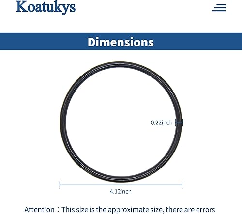 Miniatura 6 de R172009 O-283 O-Ring para Pentair Rainbow Modelo 300/320 Tapa de Clorador de Piscina y Spa (2/Pack)