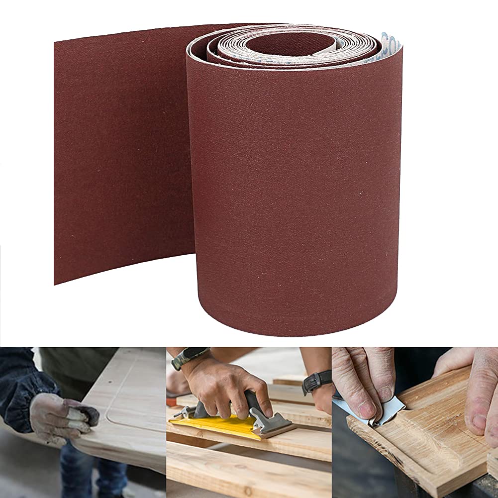 Papier ścierny, rolki papieru ściernego Materiały ścierne Rolka taśmy szlifierskiej bębnowej do obróbki drewna(100 Grit 10 meter)