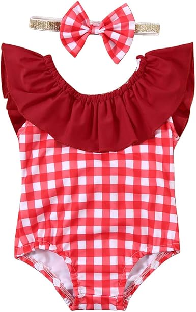 Baby girl red swimsuit Clearance