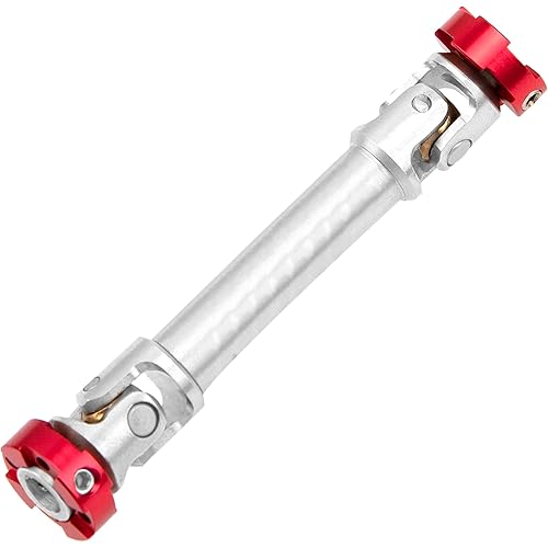 1Pcs Vgoohobby RC Drive Shaft Flange Head Transmission Axle CVD Joint Compatible with 1/14 Tamiya Scania Man Hino Truck 1/10 Traxxas TRX4 D90 SCX10 1/10 RC Crawler (63-73mm)