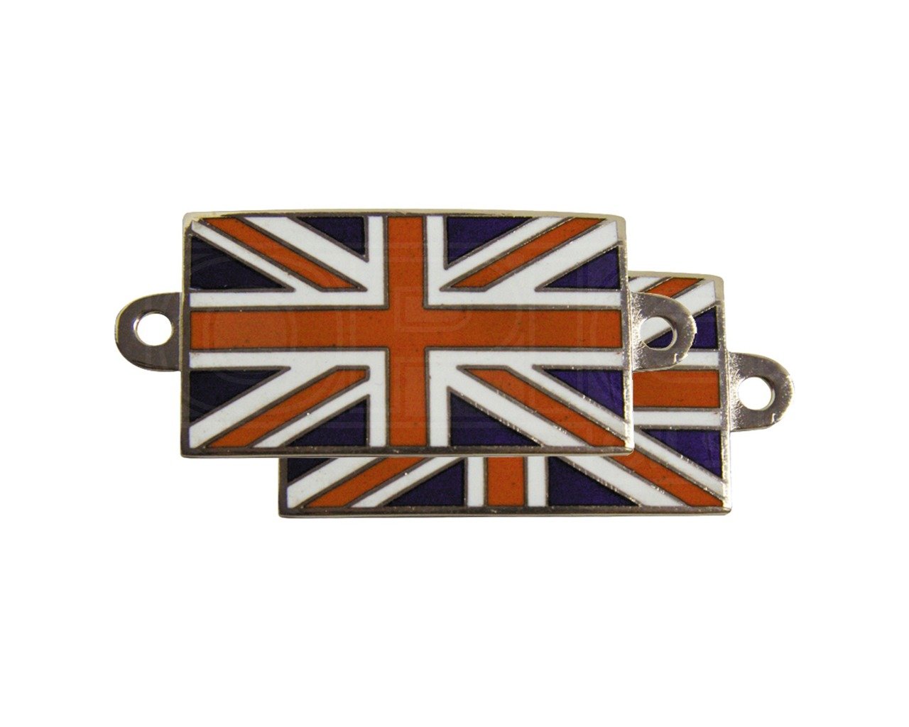 Mountney UJ2P Bolt on Enamelled Union Jack Badge Blister Packed, Set of 2