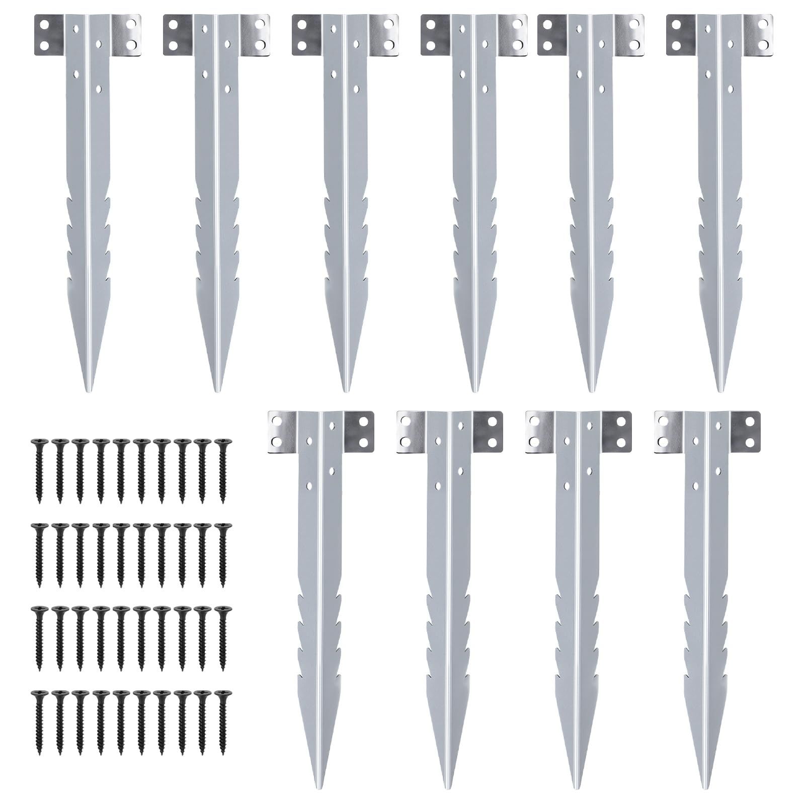 Supports de traverses de chemin de fer 25,5 cm pour fixation de bordure de jardin