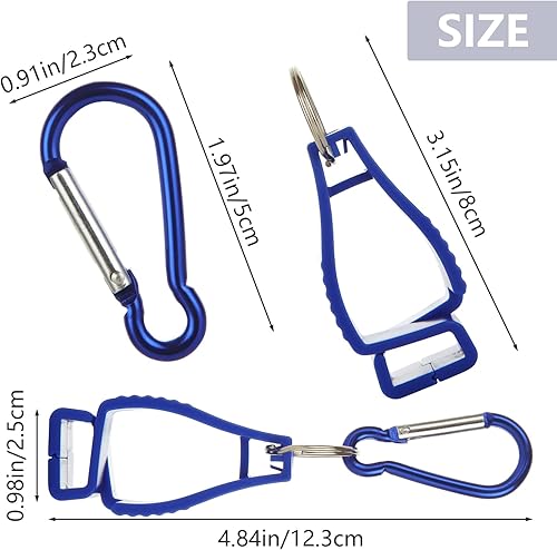 Miniatura 2 de ZOFORTY 18 clips para guantes para el trabajo, clip para soporte de guantes, clips para cinturón de guantes, clip de seguridad para el trabajo,