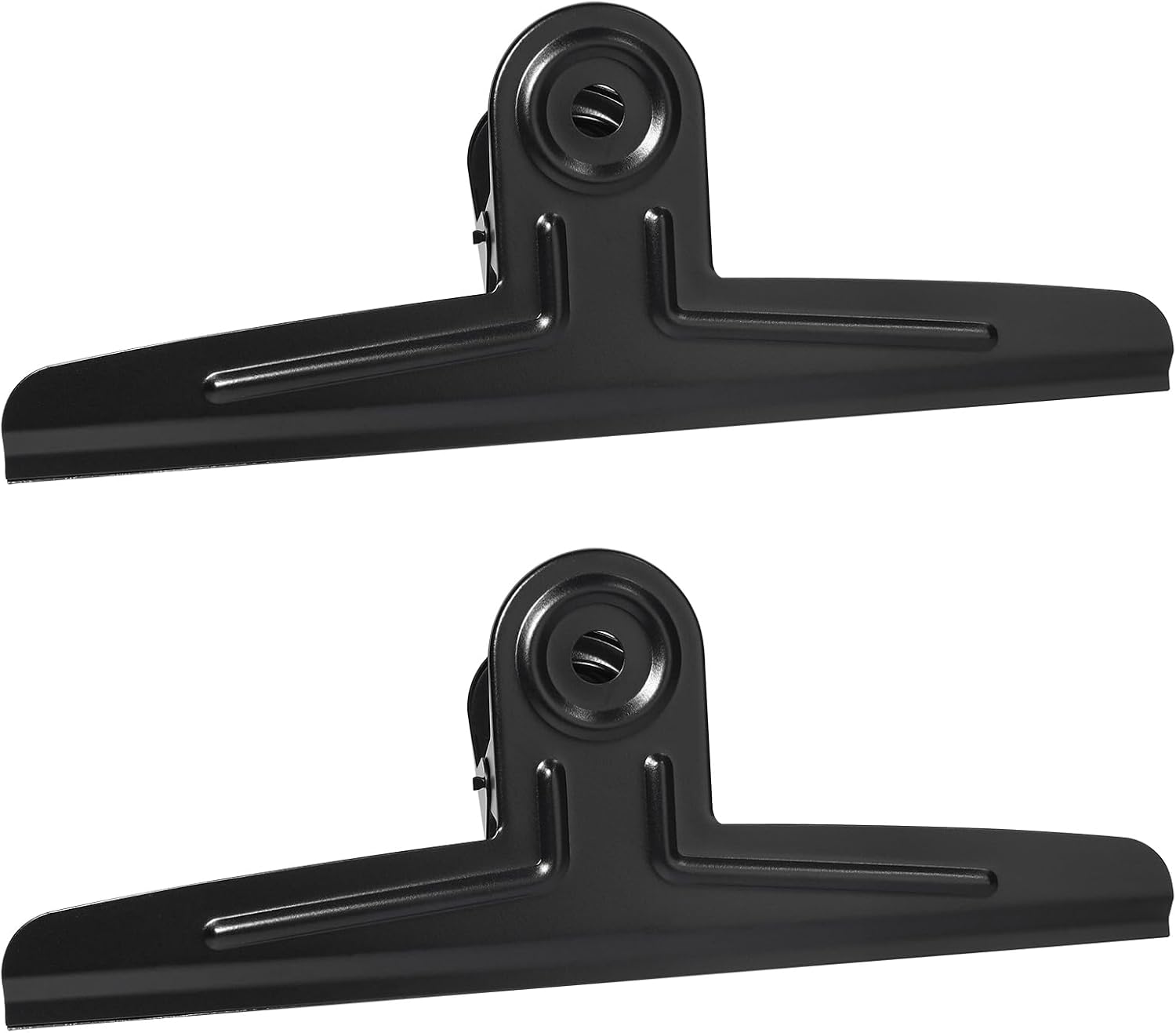 Extra Large Bulldog Clips,2 Pack Bulldog Clips Black Stainless Steel Document