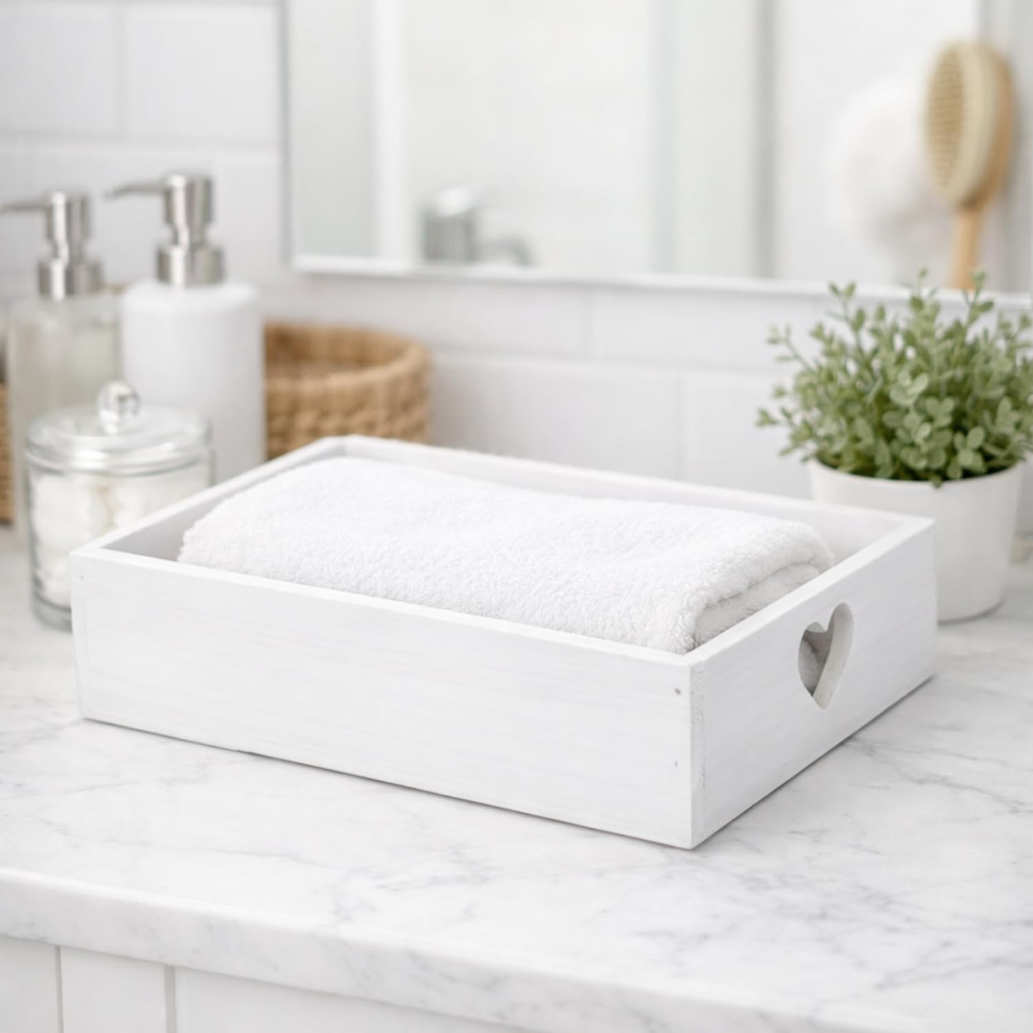 Vixdonos Set di 2 scatole decorative in metallo per dormitorio
