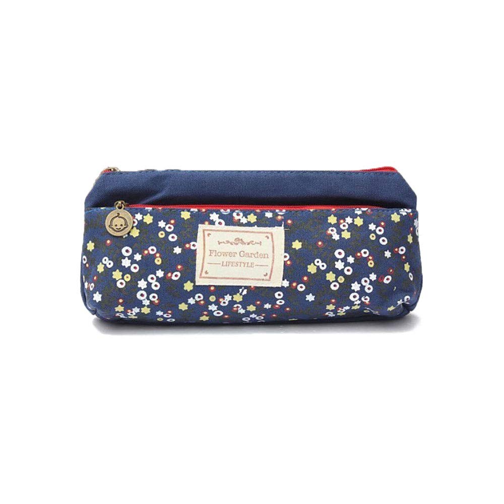3 Segeltuch Kosmetiktaschen Mit Reißverschluss – Dunkelgrau, Rosa, Himmelblau, Je 17x11x3 Cm
