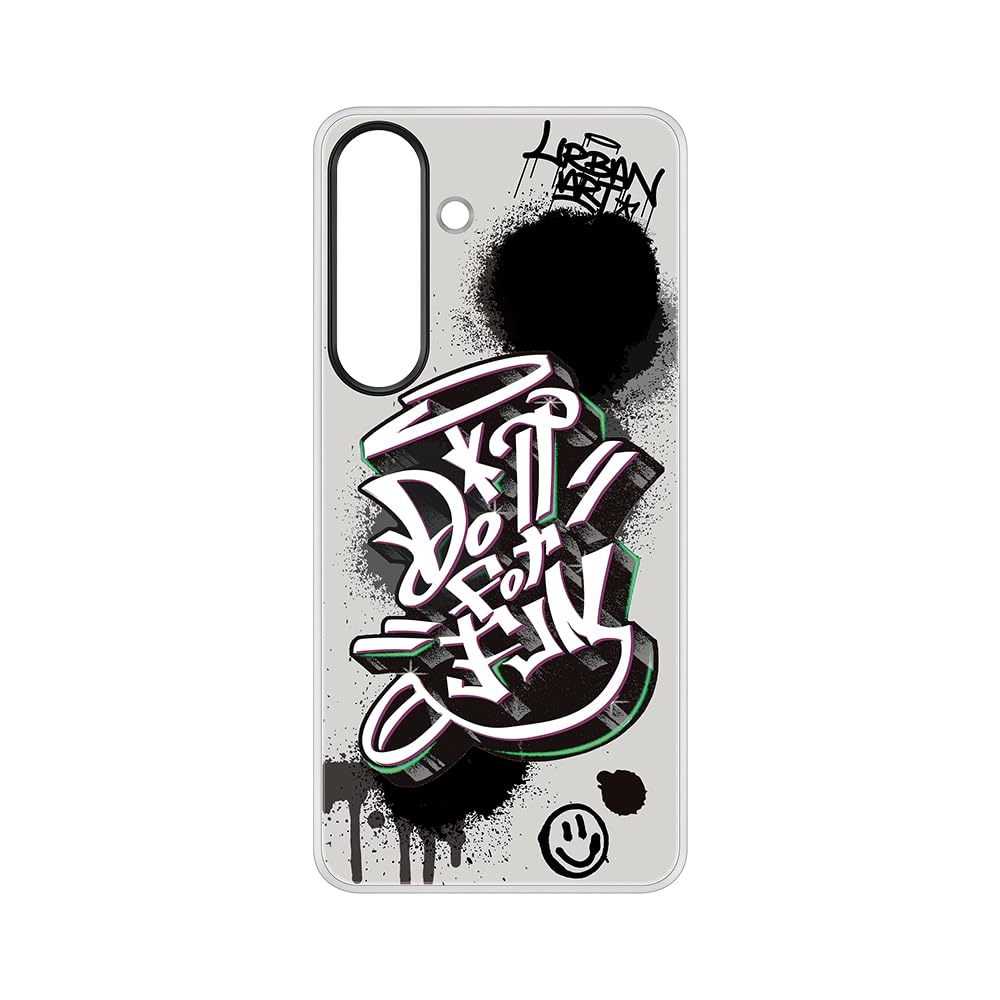 Custodia flipsuit rinforzata personalizzabile per Samsung Galaxy S25 Nero