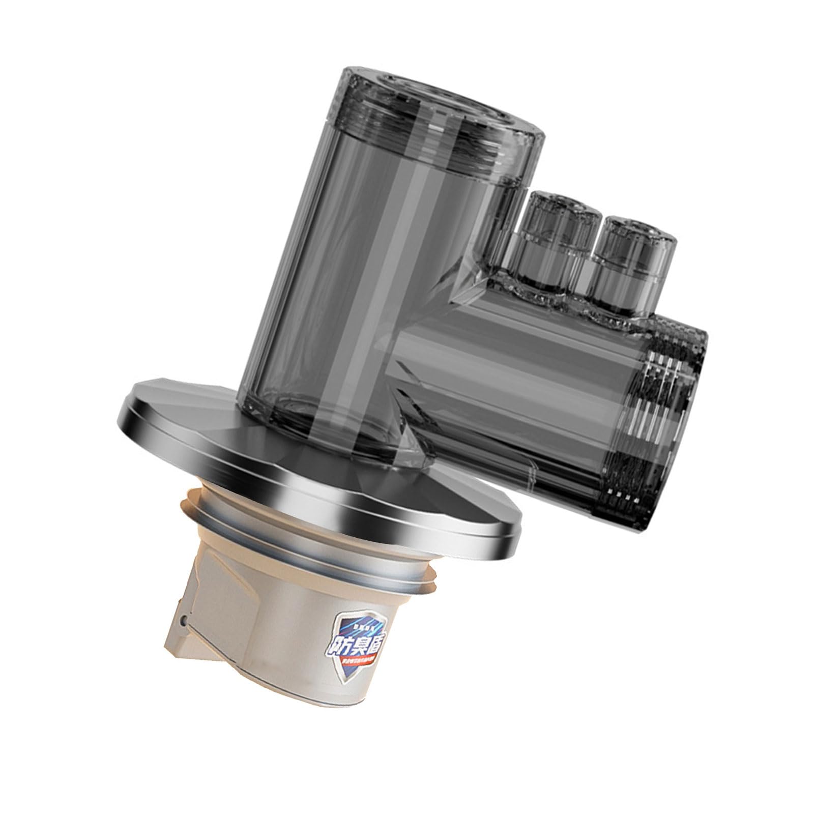 XIAOQENAN Multipurpose 3 Way Not Odor Plugs & overflows Device PVC 3 Channel Odor Resistant for Kitchen & Laundry Drain