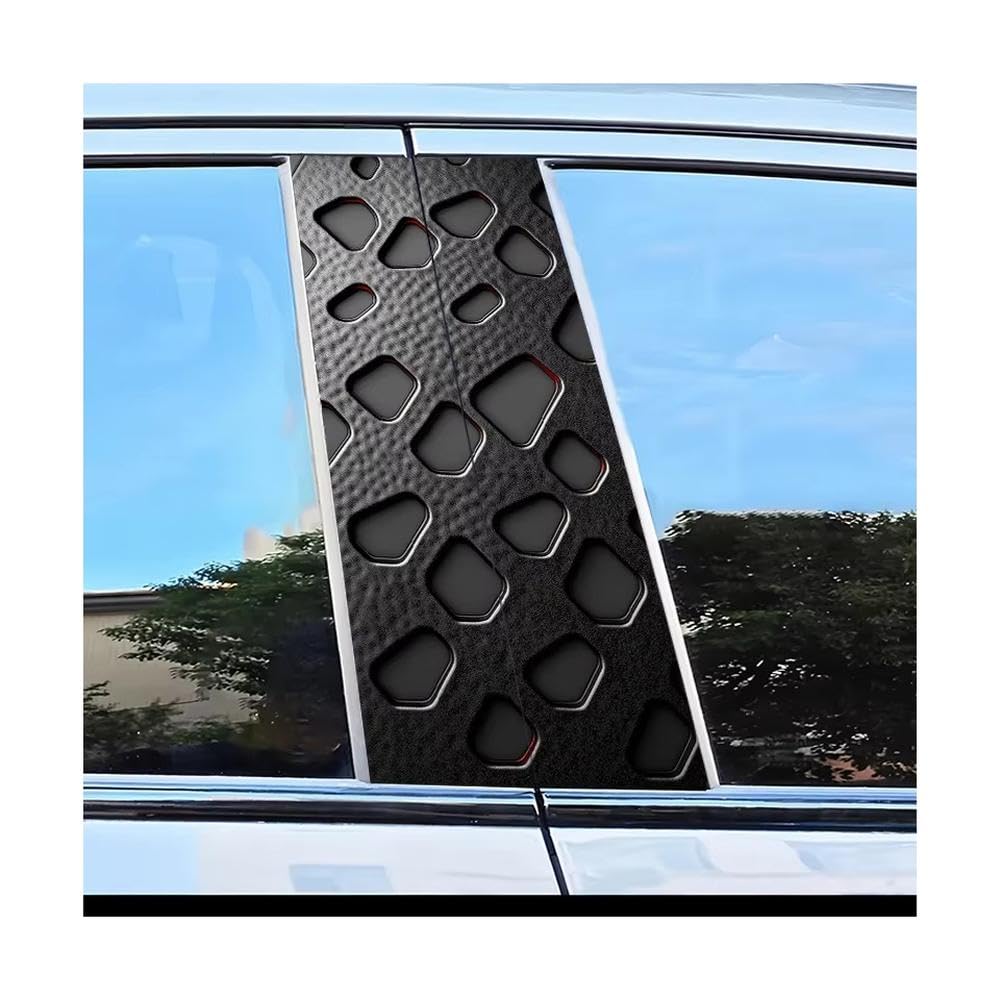 Bertdcx One Color Car Adhesive Waterproof Vinyl B Post Protective Stickers Auto Parts