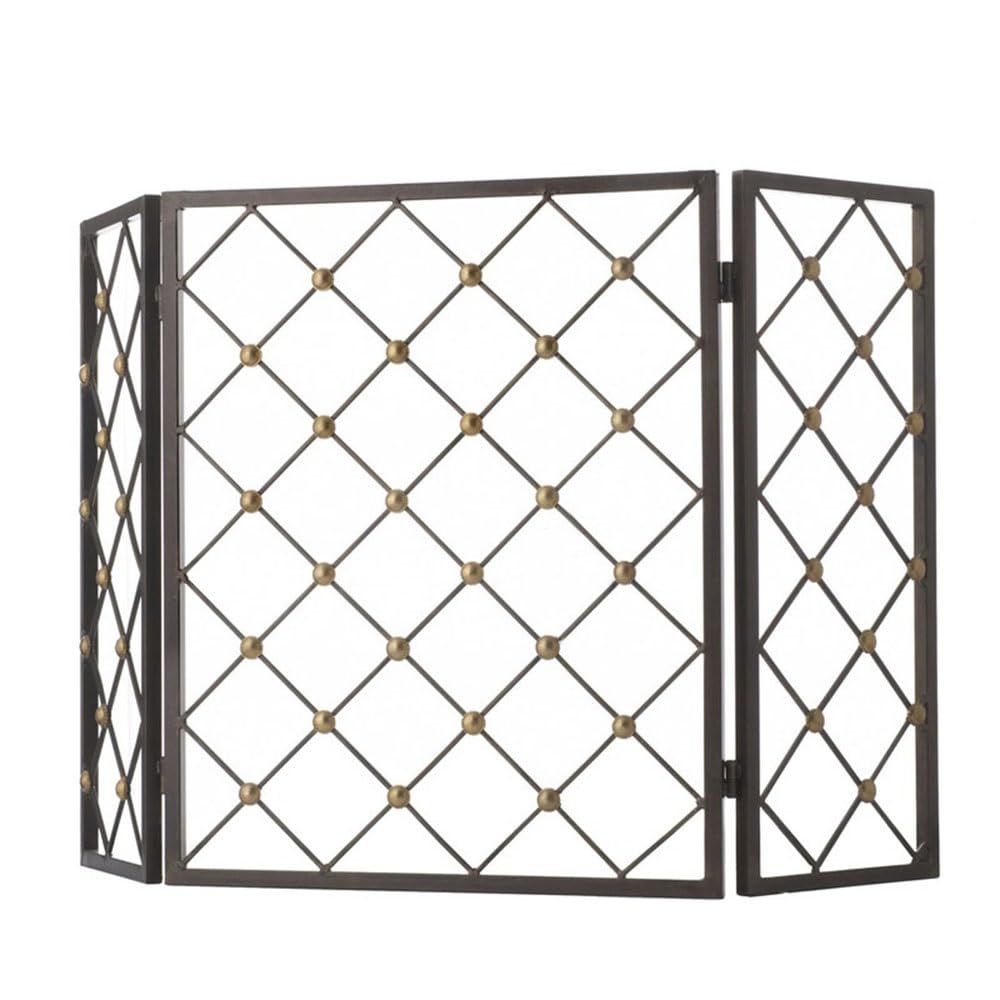 fireplace cover Minimalist Home Fireplace Decorative Screen Fireproof Guardrail Partition Foldable & Meshless