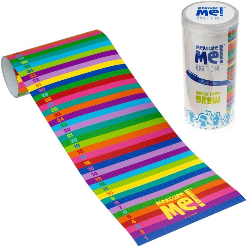 Measure Me! Roll-Up Height Chart For Children - Rainbow Rows