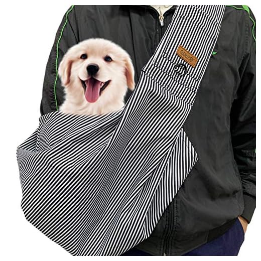 DAMIFAN pet Carrier Comfortable Dog Sling Backpack for Small Dogs and Puppy Shoulder Strap Adjustable pet Sling Carrier