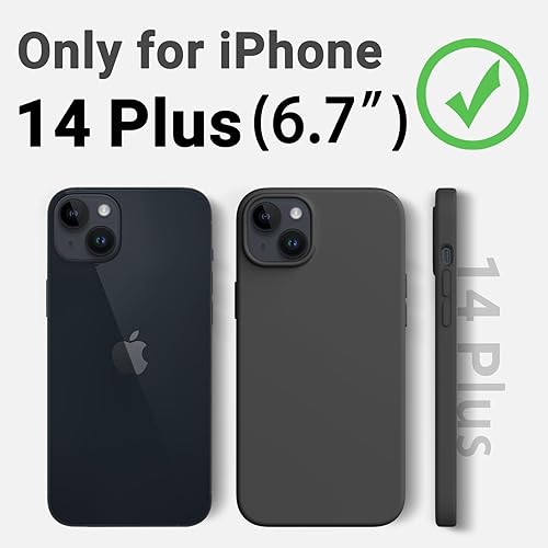 Miniatura 9 de AOTESIER Funda compatible con iPhone 14 Plus, silicona líquida mejorada, forro de microfibra suave antiarañazos, funda protectora de cuerpo completo