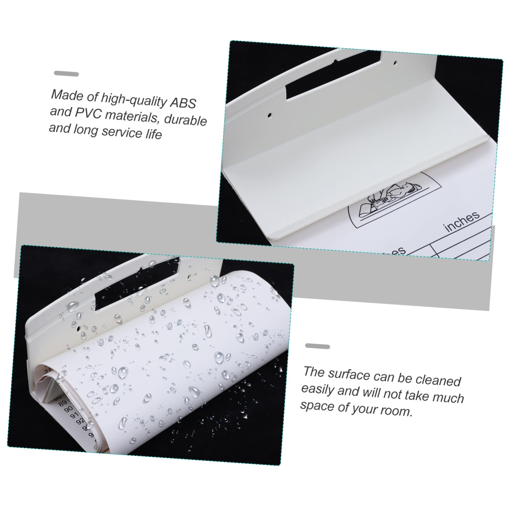 KOMBIUDA Pediatric Height Meter Infant Length Measuring Safe Soft Measuring Mat Non-Electronic Easy to