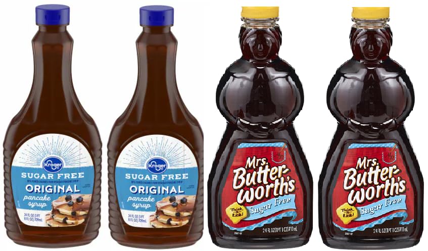 Pack Of 4 Syrup Sugar Free Original Pancake Syrup 24 fl oz.