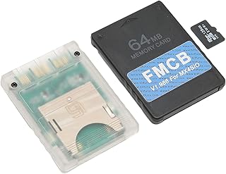 MX4SIO SIO2SD TF Card Adapter com 128G TF Card Fortuna FMCBV1.966, para PS2 Game Console Card Adaptador de Expansão de Memória 64MB Adequado para OPL 1.2.0 Consoles gordos