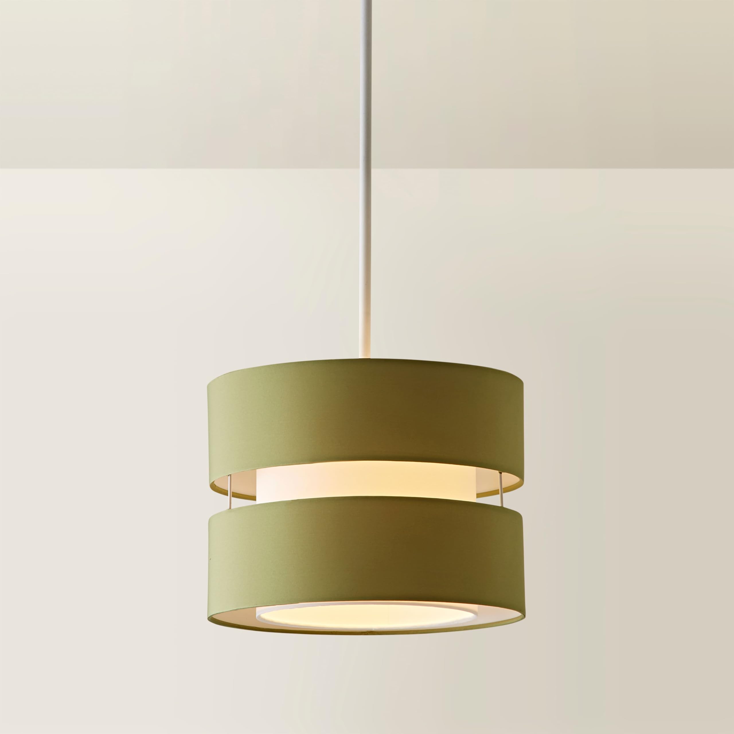 Valuelights Olive Sophia Small 26Cm Drum Easy Fit Ceiling Pendant Light Lamp Shade In | Size: 10 Inches