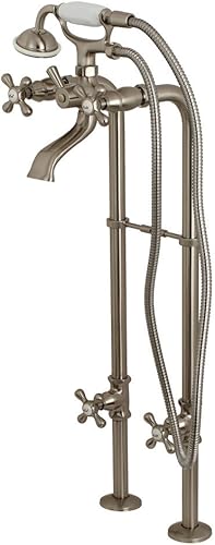 Kingston Brass CCK266K8 Kingston - Grifo para bañera, 28" de longitud, níquel cepillado