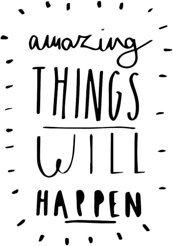 Miniatura 4 de Amazing Things Will Happen - Citas inspiradoras de la vida - Calcomanía de vinilo de arte para pared, calcomanía de vinilo decorativa de 18 x 12