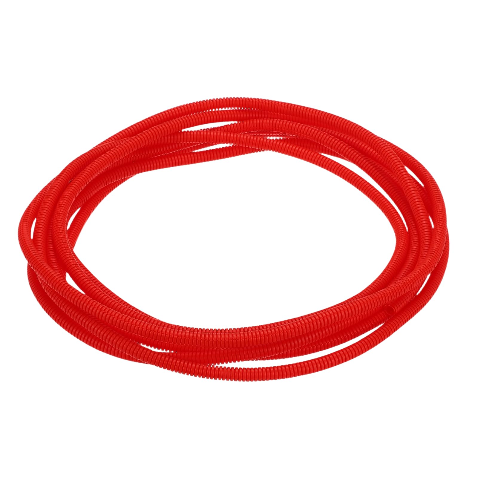 sourcing map Split Wire Loom Tubing 1/4"(6.5mm) ID 20FT(6m) Wire Loom Tubing Heat & Cold Resistant -40F to 257F Plastic Flexible Conduit Cord Protector for Electrical Wires Cable, Red