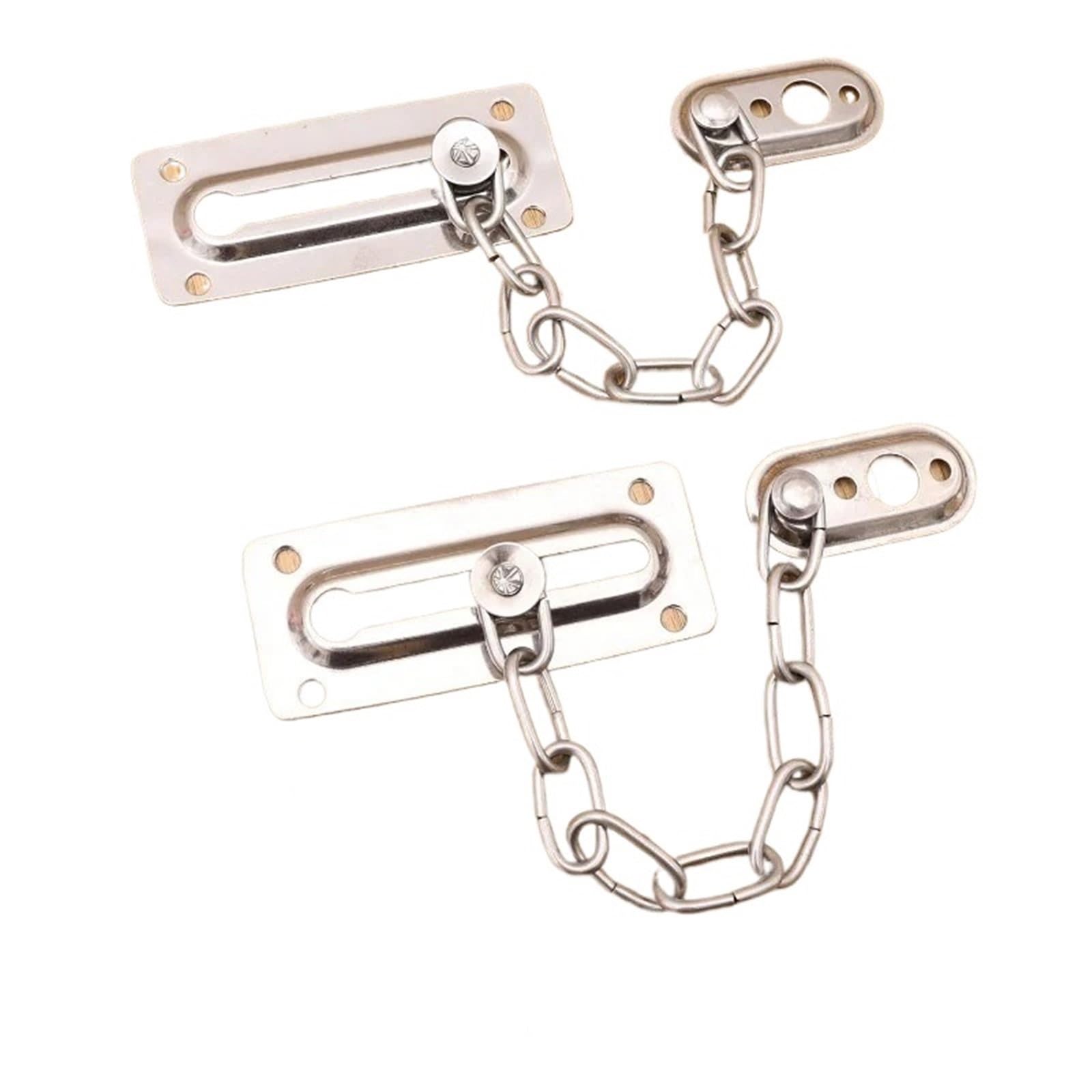Yusuzh One Color 5Pcs Security Door Sliding Chain Lock Steel Latch Buckle For Hotel Apartment Chains For Door