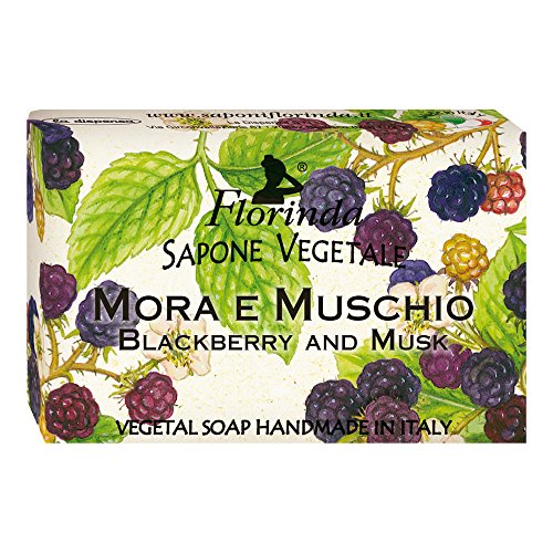 Florinda Fruits Blackberry and Musk Vegetal Soap Bar 50 G 1.76 Oz