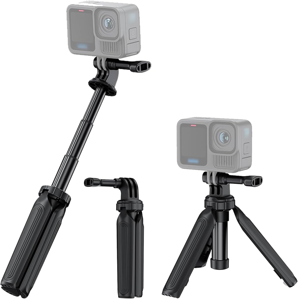 Amazon | JJC ミニ三脚 GoPro三脚 自撮り棒 3段階伸縮 25cm延長 GoPro