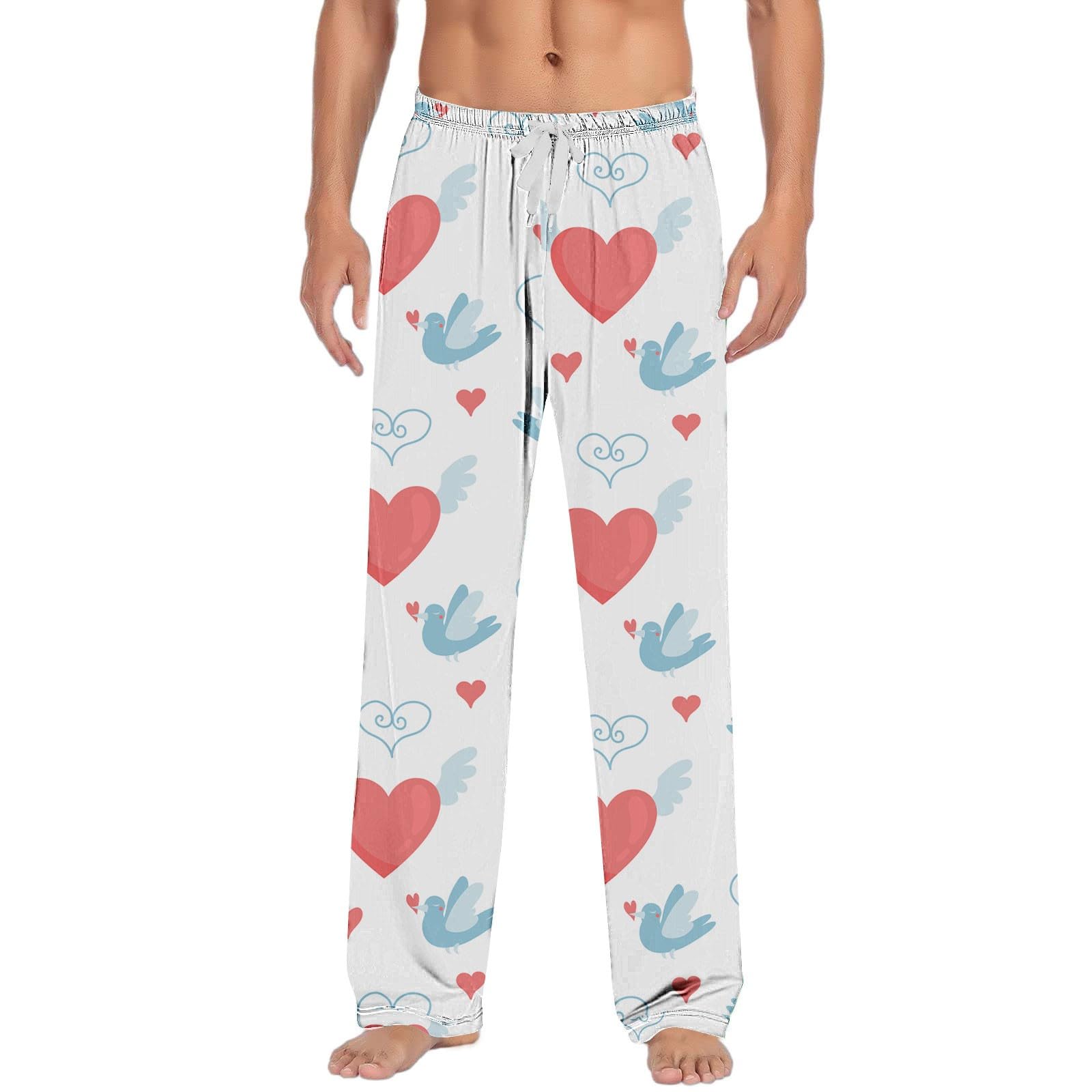 Pijama Hombre Coche con Cintura Elástica Abrigo Hombre (Blanco, XXL)