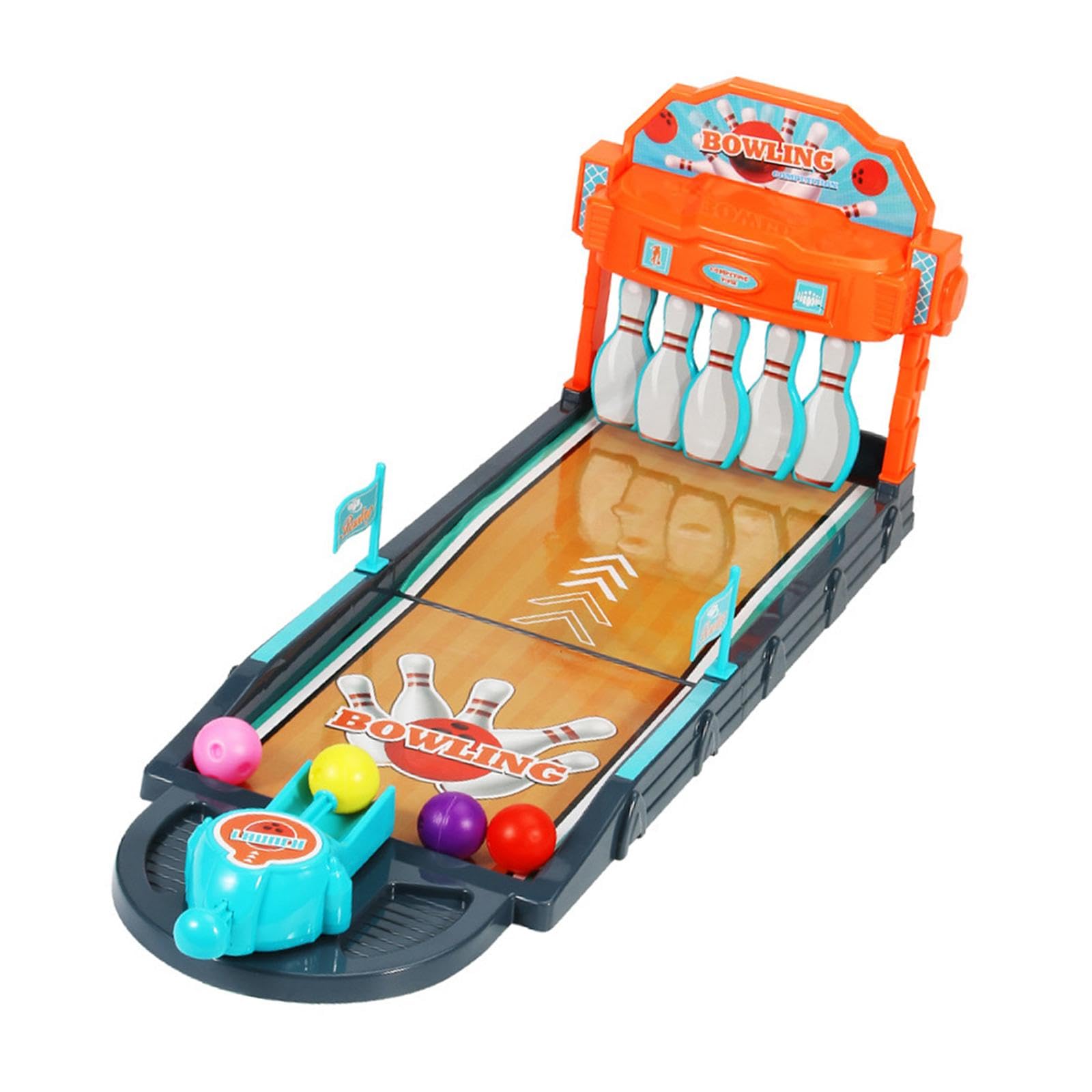 MagiDeal Mini Set da Gioco da Bowling da Tavolo, Giocattolo da Bowling da scrivania, educativo e Divertente, per Feste, intrattenimento, Ragazzi e Ragazze.