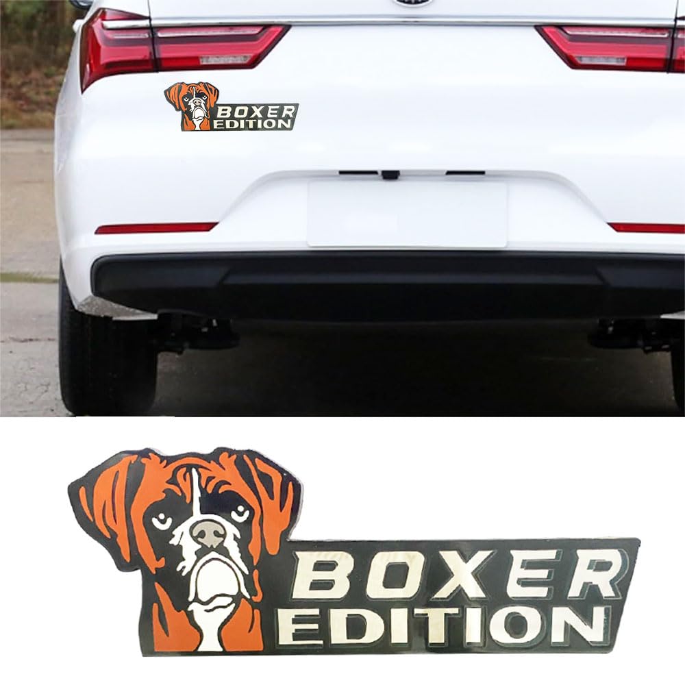 Insignias de coche de edición de perro, emblema de vehículo de corte láser, insignia 3D para automóvil, calcomanías divertidas para decoración de animales, accesorios de coche, regalos para coche,