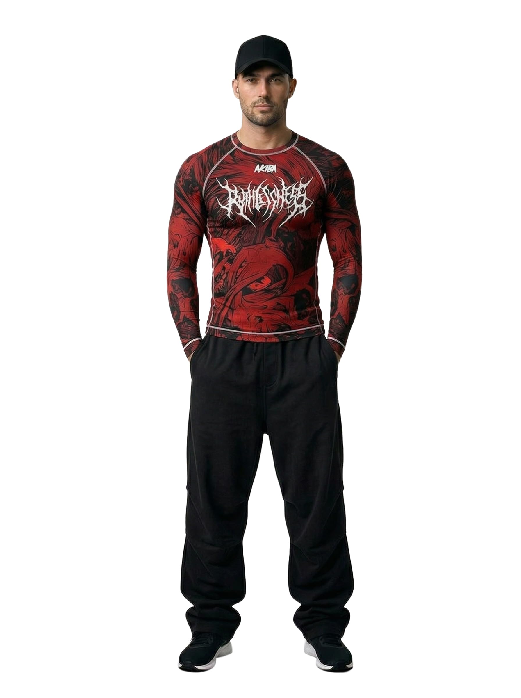 akiba Full Sleeve Compression Skins for MMA, BJJ, Gym, Running, Cycling-picture-44