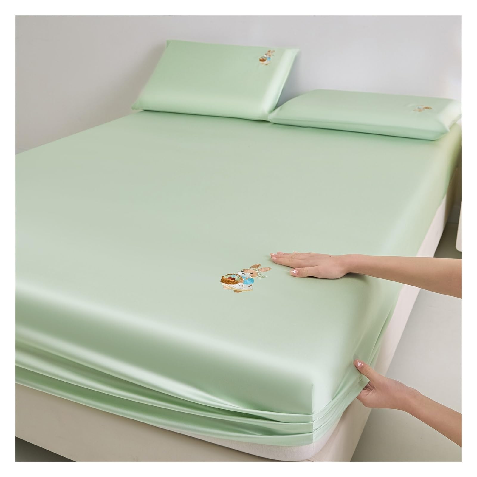 Drap-housse d'été respirant et anti-glisse pour des nuits fraîches