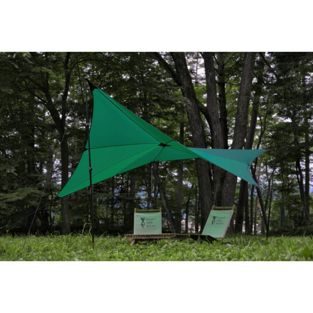 Amazon.co.jp: windy and rainyスターライトタープ フォレスト  