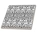 3dRose ct_219398_4 William Morris Brer Rabbit Chintz Pattern in Black and White Ceramic Tile, 12